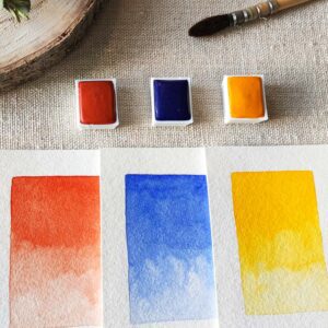 set aquarelle rosée matinale