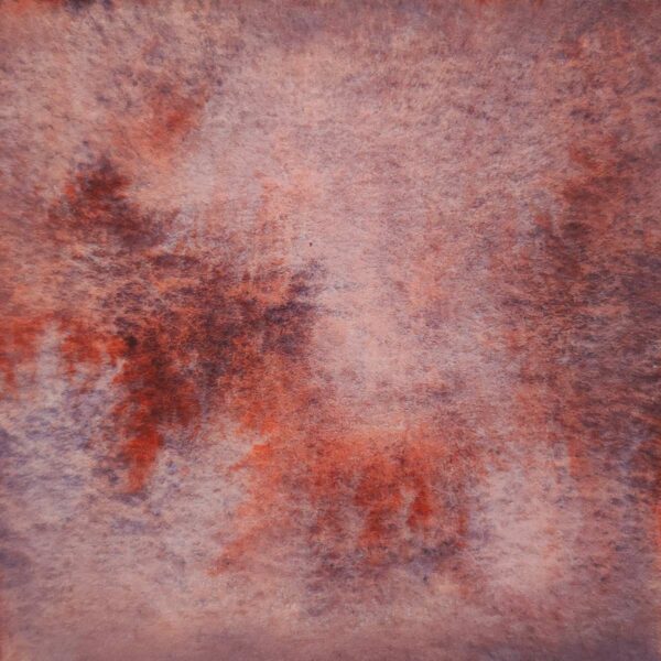 Couleur de l'aquarelle granuleuse Corail de la collection Trésor des profondeurs