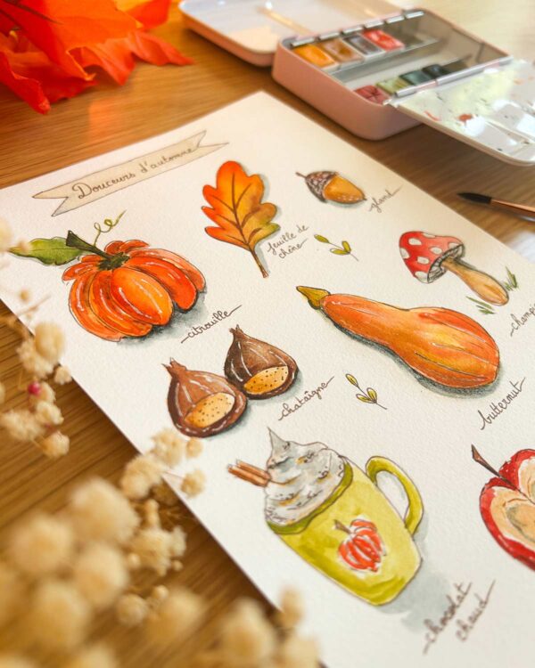 Atelier café aquarelle - Douceurs de l'automne – Image 3