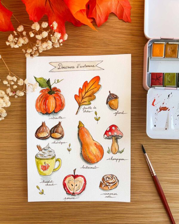 Atelier café aquarelle - Douceurs de l'automne – Image 2
