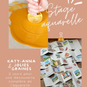 Stage aquarelle à Bordeaux - Jolies Graines x Katy-Anna