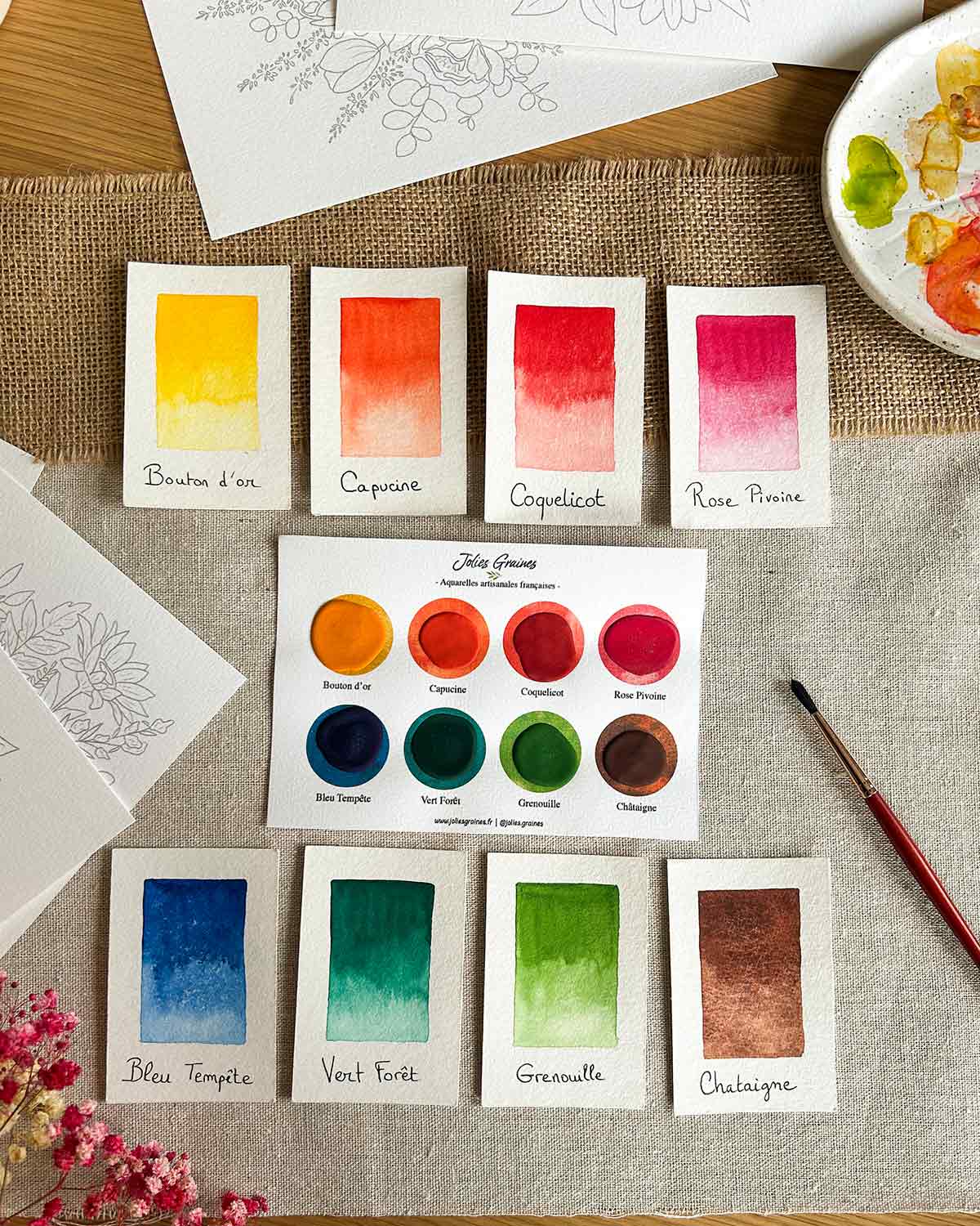 Carte échantillon 8 couleurs + 5 affiches à colorier – Image 2