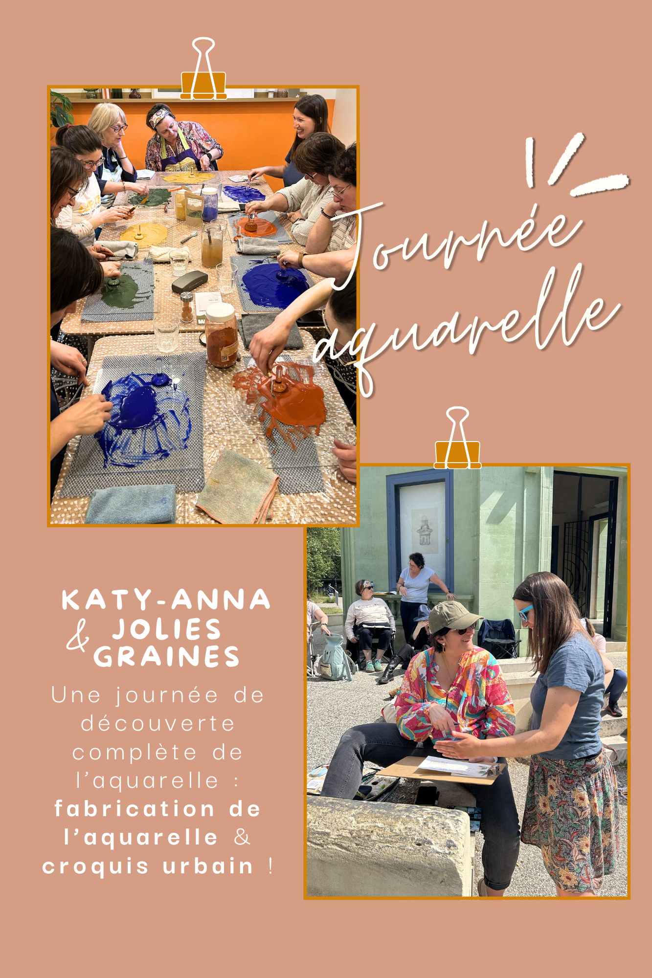 Journée aquarelle au Bassin d'Arcachon - Jolies Graines x Katy-Anna