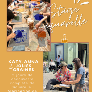 Stage aquarelle à Libourne - Jolies Graines x Katy-Anna